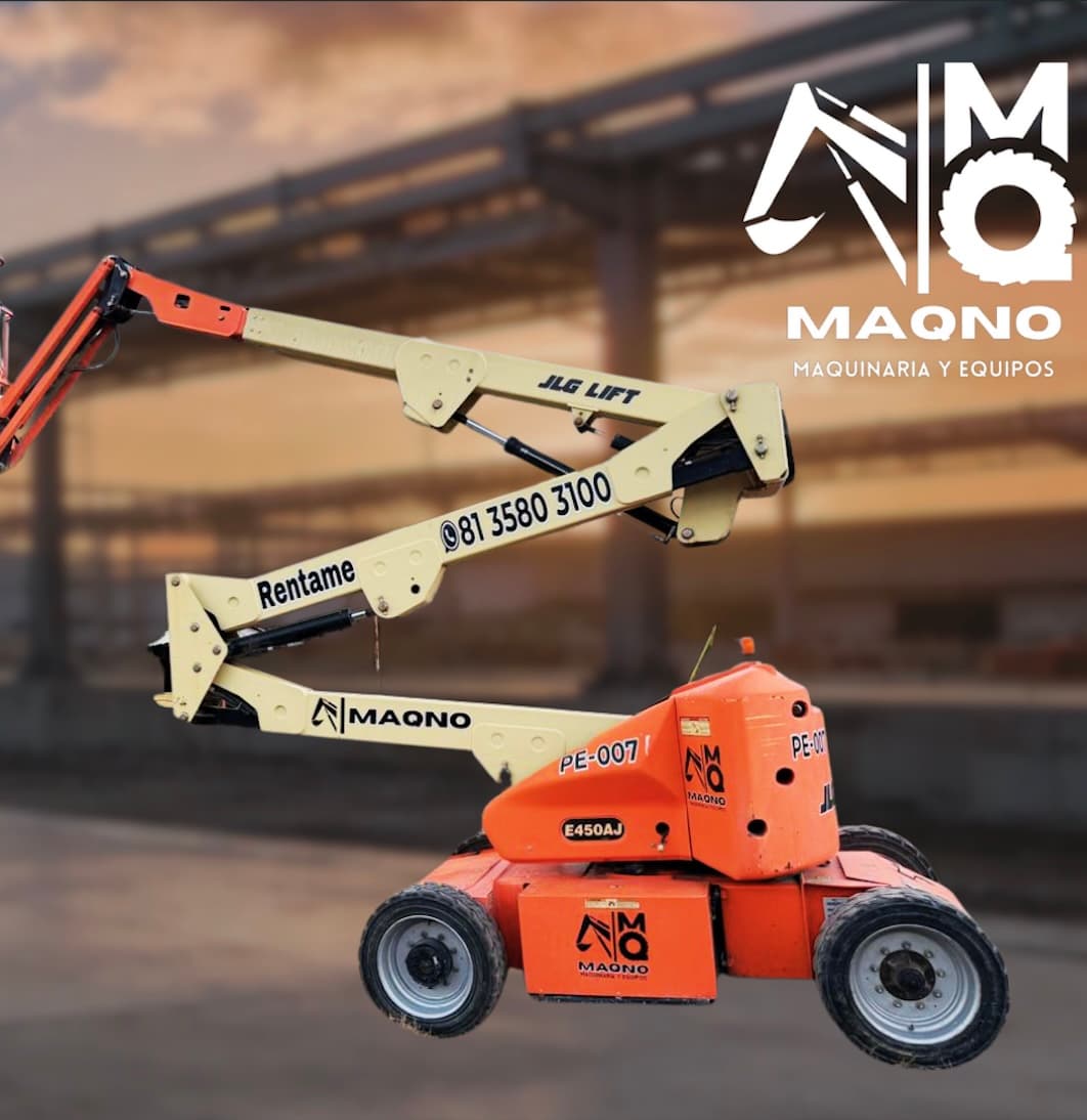 JLG E450AJ disponible en MAQNO — flota propia en Monterrey